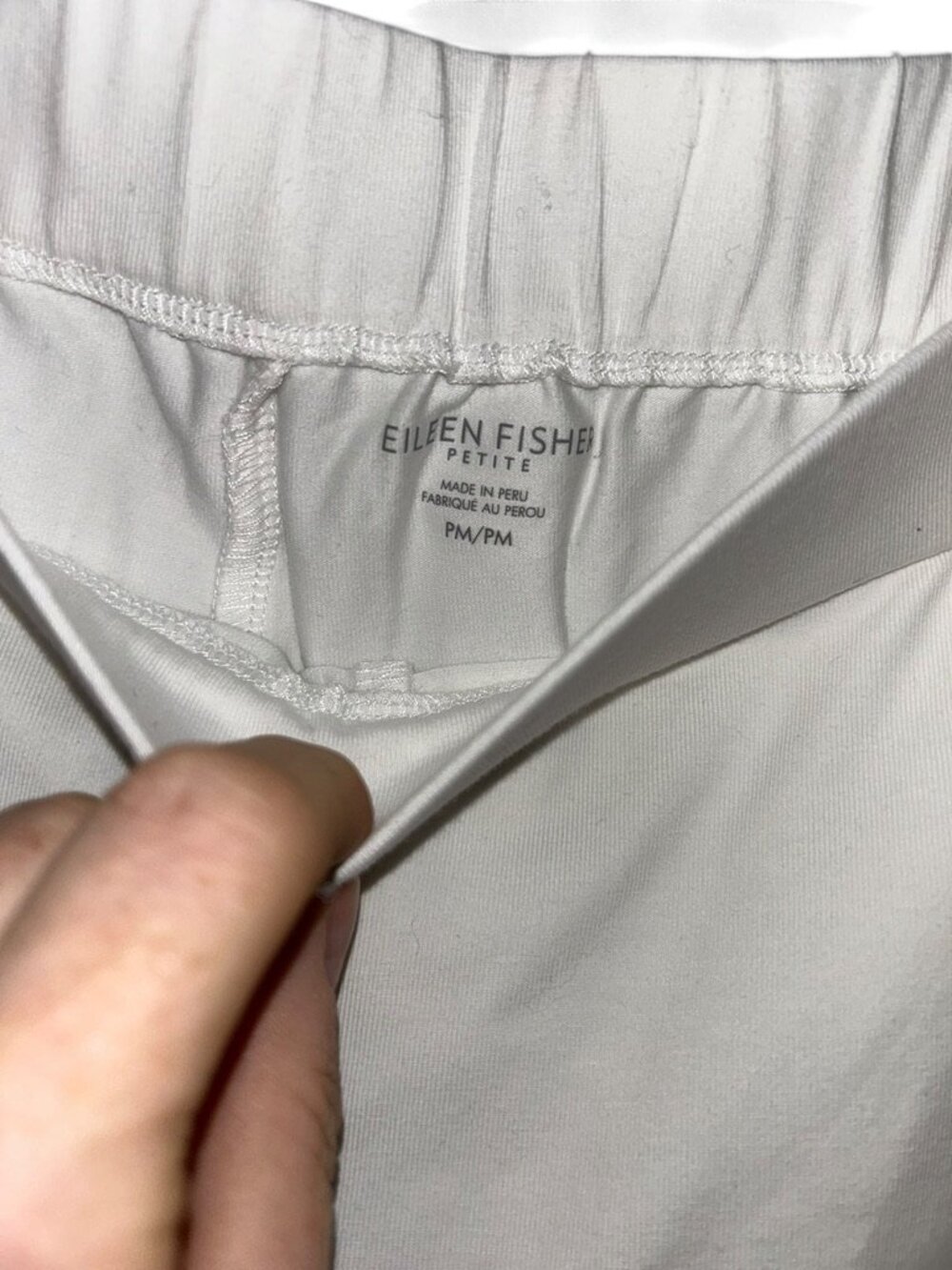 Eileen Fisher petite NEW NWT white slim cropped pants M - Picture 2 of 5
